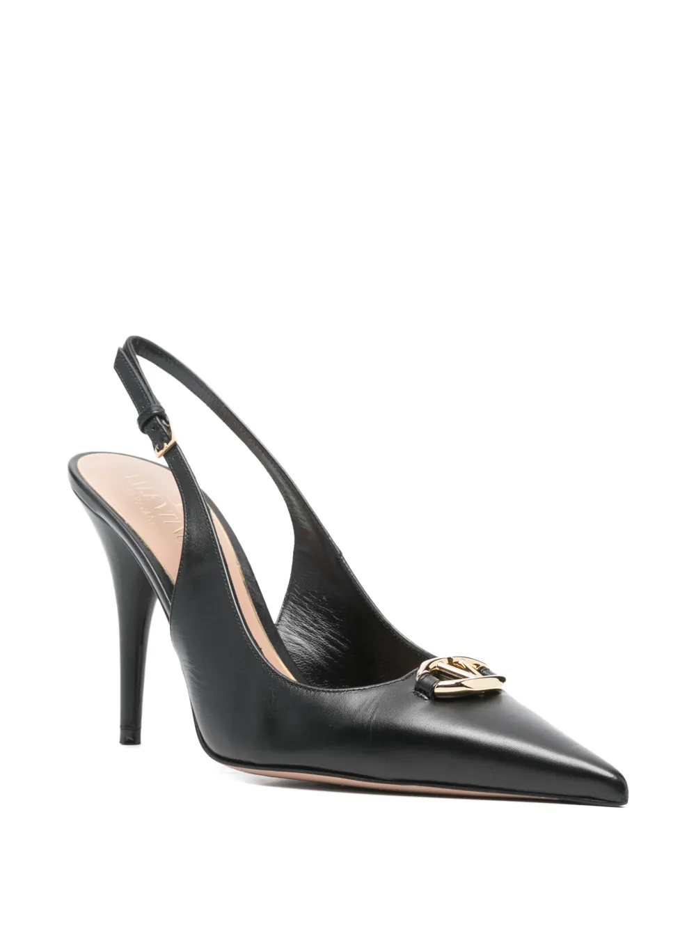 Valentino Garavani Pre-Owned Pumps met logoplakkaat - Zwart