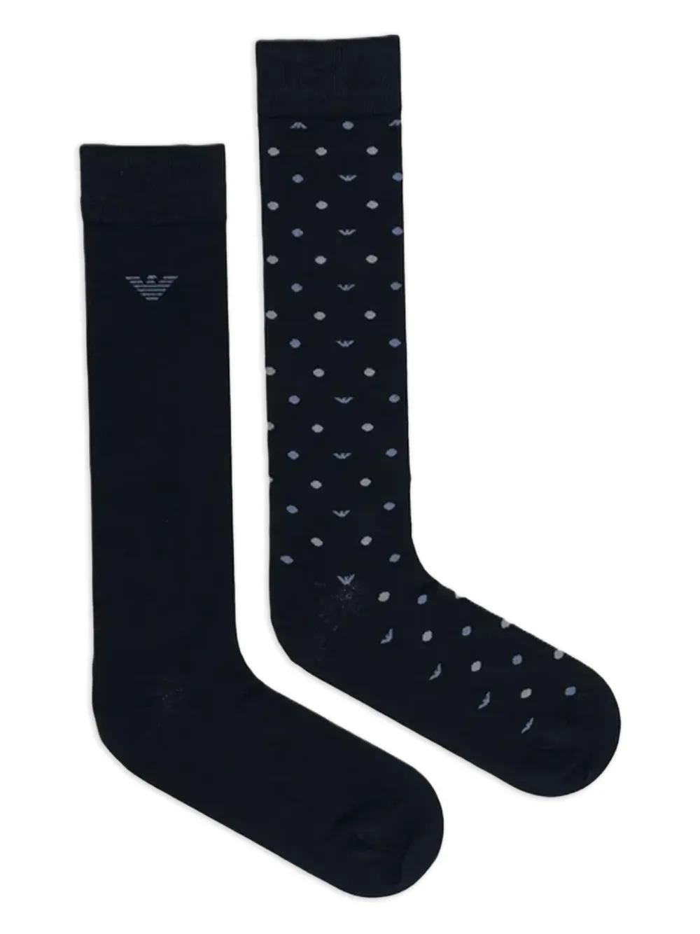 Emporio Armani logo-detail socks (pack of two) - Blu