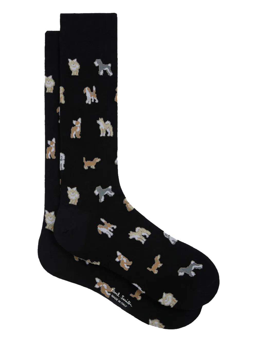 Paul Smith dog-pattern socks | Black | Image 1