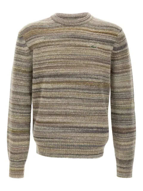 Lacoste ombré-stripe crew-neck sweater
