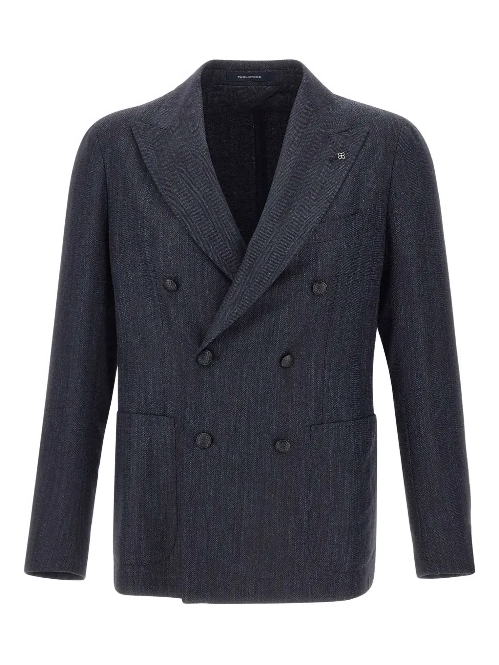 Tagliatore peak-lapel double-breasted blazer - Blu