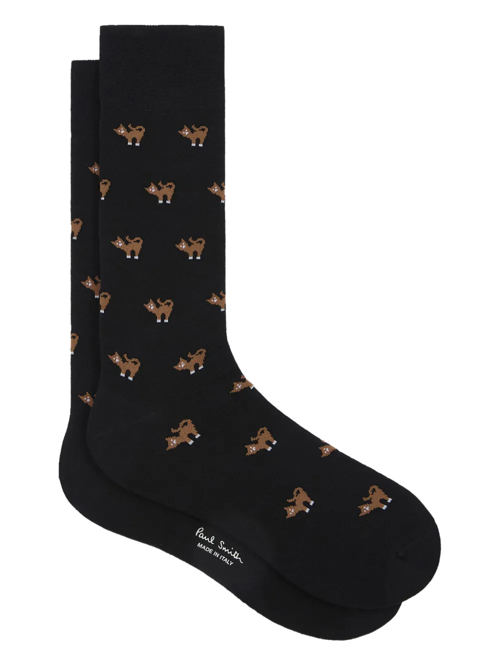 Paul Smith cat-pattern socks | Black | Image 1
