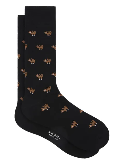 Paul Smith cat-pattern socks