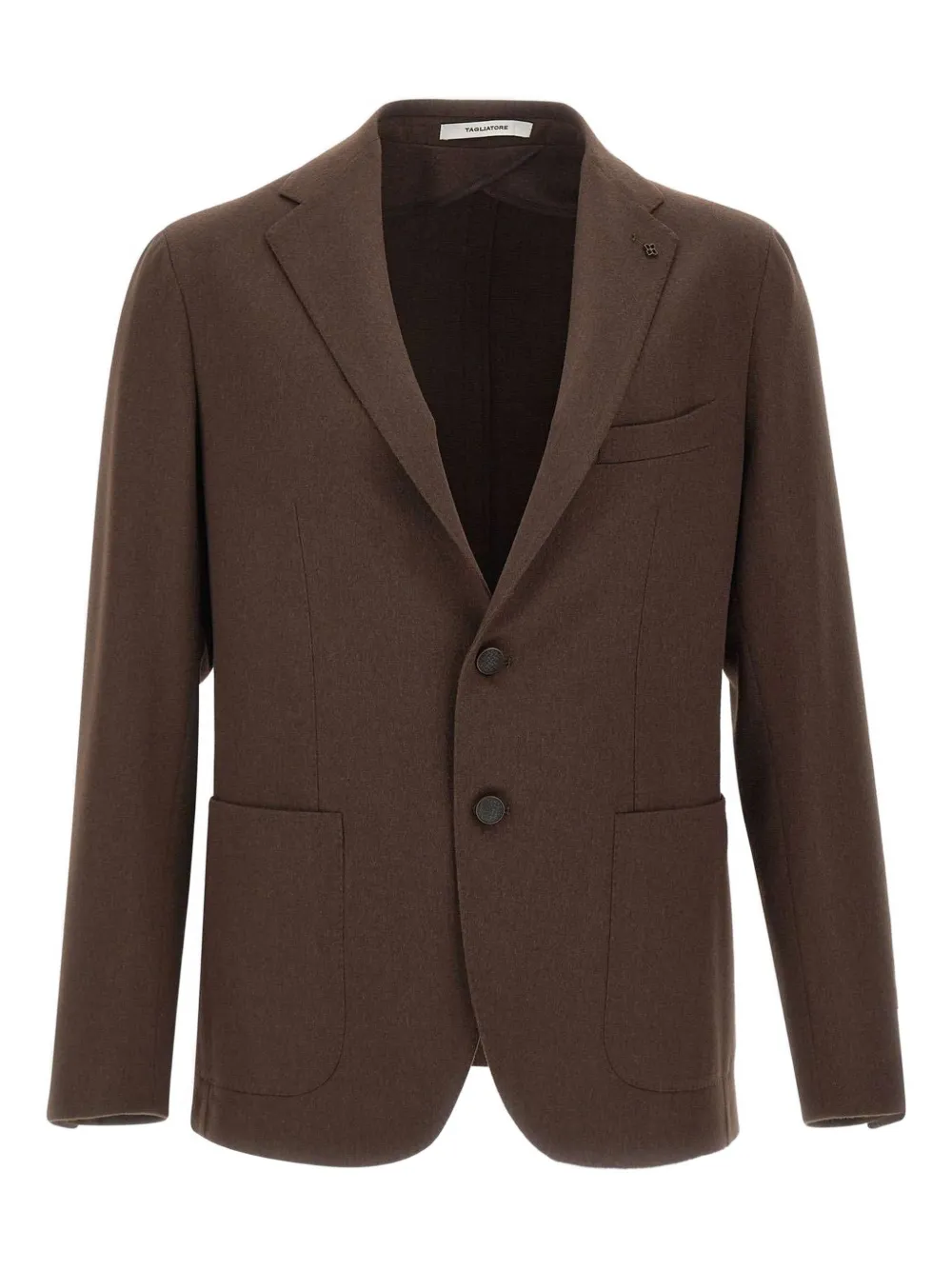Tagliatore notched-lapel camel-wool blazer | Brown | Image 1