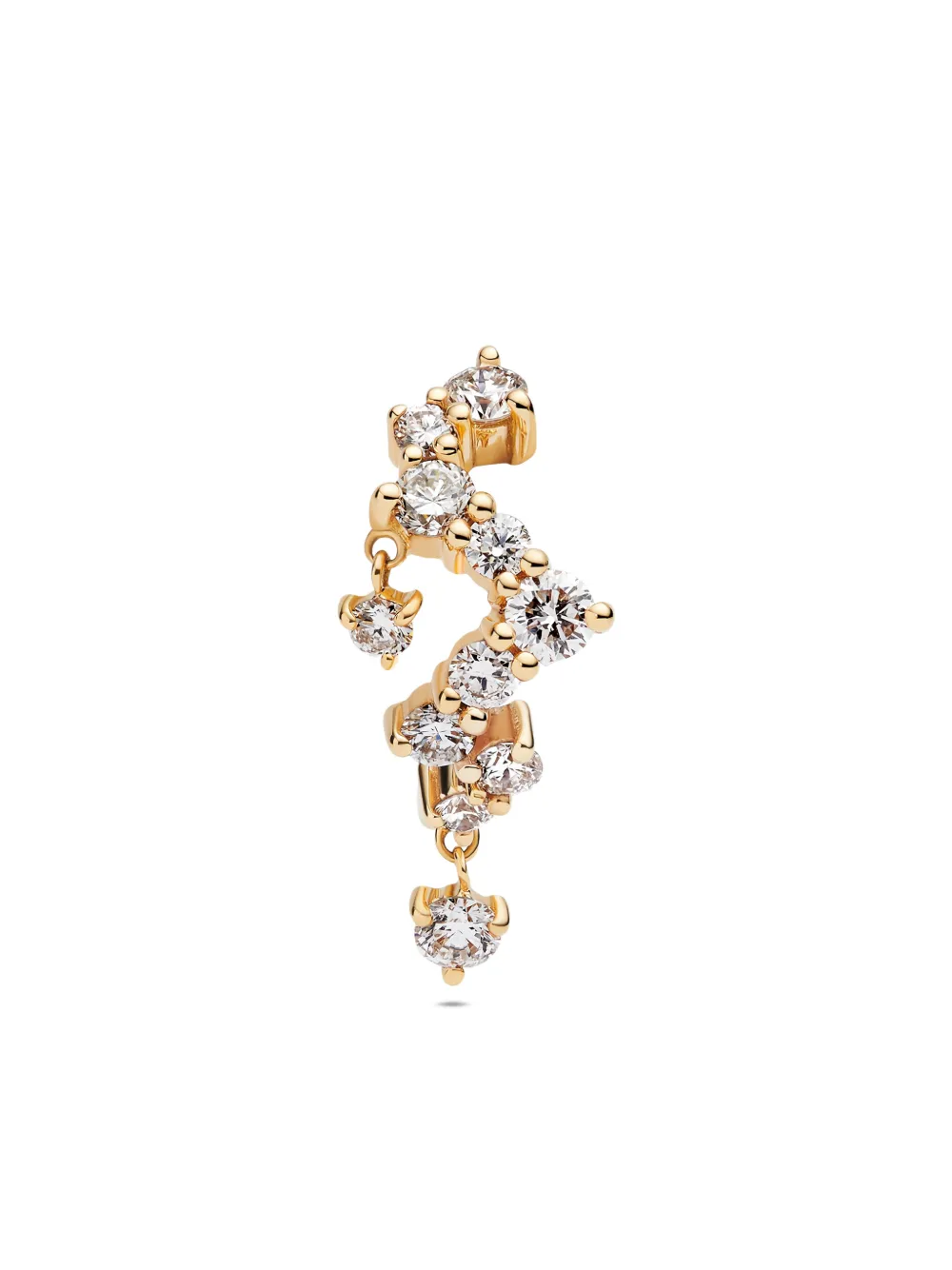 Maria Black 14kt recycelter Sky Gelbgoldohrring mit Diamanten