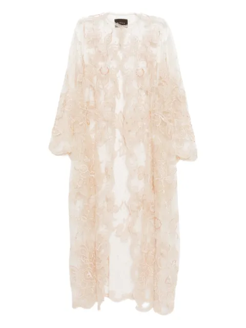 Biyan abrigo con bordado floral