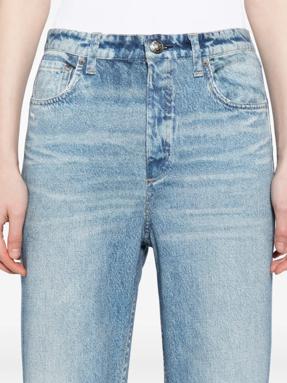 rag & bone Miramar Shea straight broek Blauw