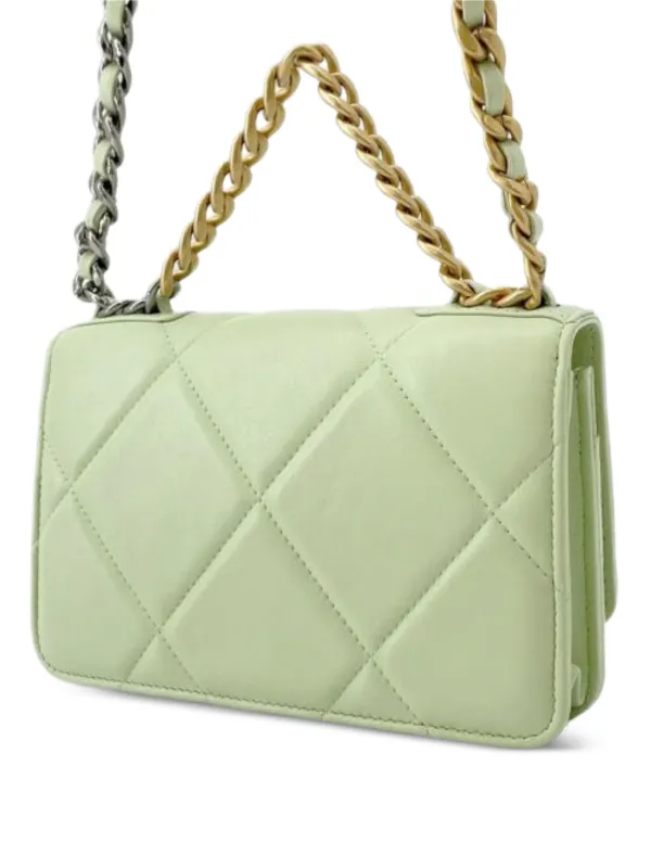 CHANEL Pre-Owned 2021-2025 マトラッセ ラムスキン 19 ウォレットオン