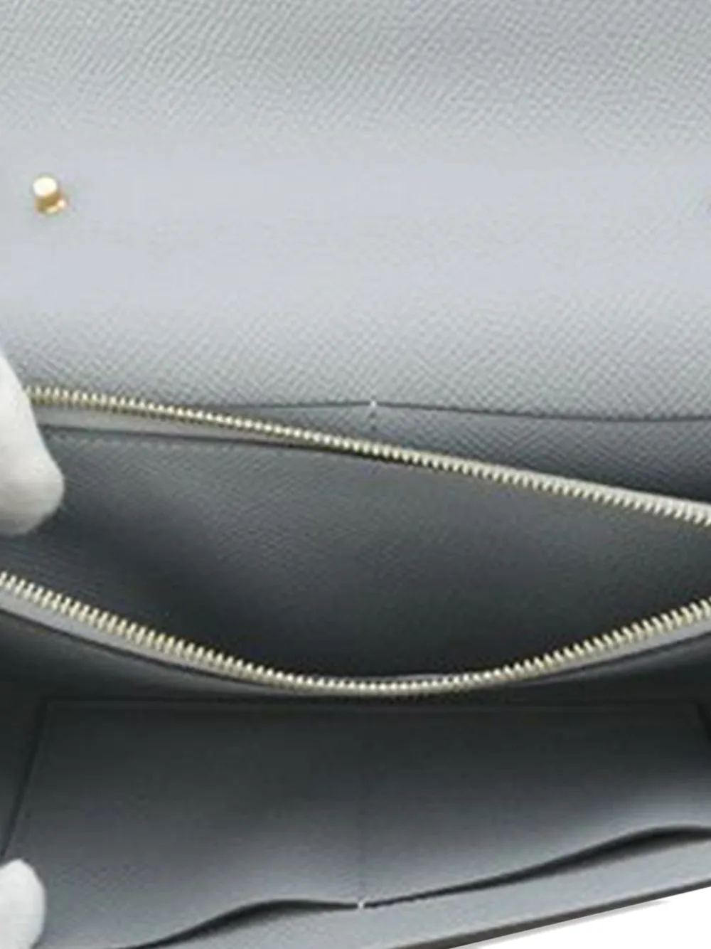 Pre-owned Hermes 2025 Epsom Classique Kelly To Go Wallet Crossbody Bag In Gray