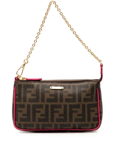 Fendi Pre-Owned 2010-2025 Zucca Spalmati Chain Pochette shoulder bag