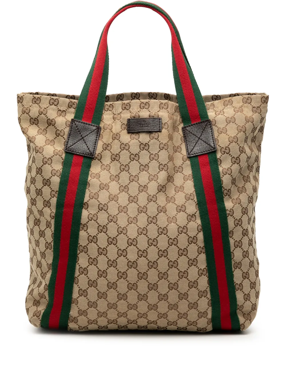 Gucci Pre-Owned 2000-2015 GG Canvas Web tote bag | Brown | Image 1