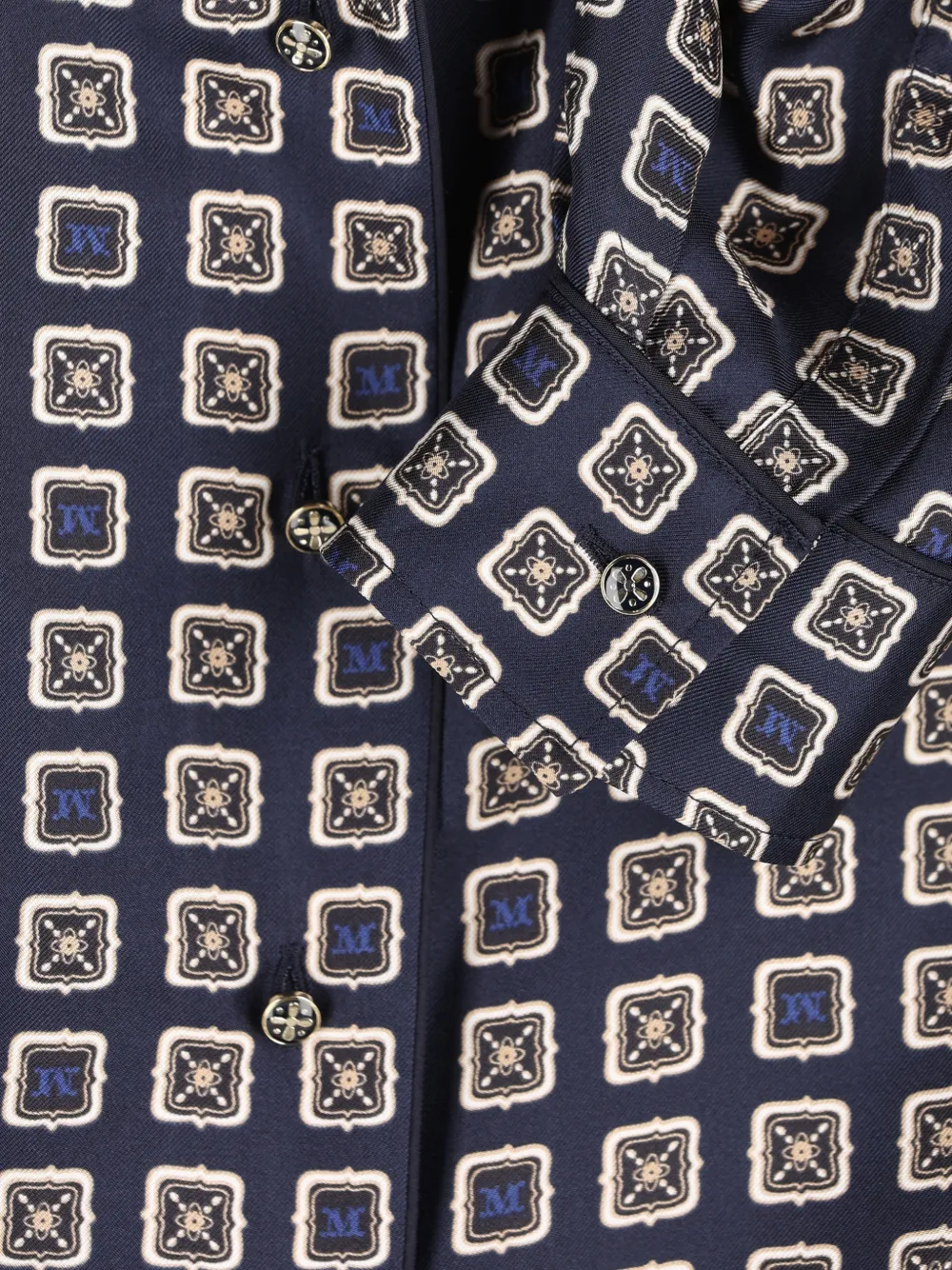 Max Mara Disco Monogram Paisley Pajama Shirt In Multi