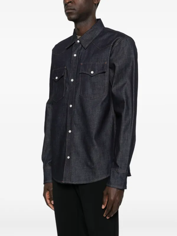 APC 2017ss ウエスタンシャツご A.P.C. ウエスタン シャツ | ブルー | FARFETCH JP