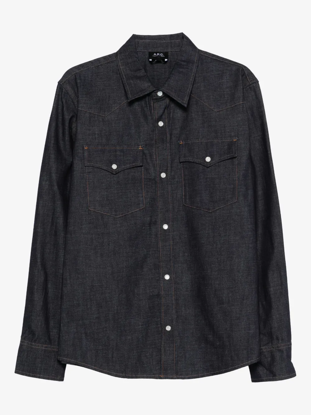 A.P.C. western long-sleeved shirt | Blue | Image 1