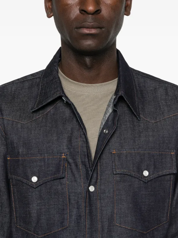 APC 2017ss ウエスタンシャツご A.P.C. ウエスタン シャツ | ブルー | FARFETCH JP