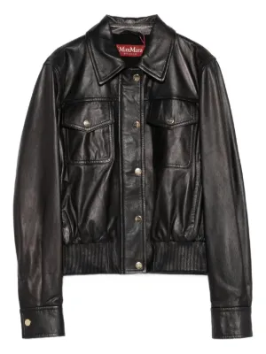 Just Cavalli レザー ライダースジャケット | ブラック | FARFETCH JP