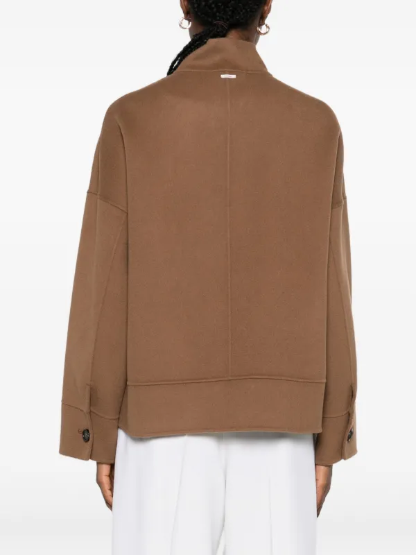 MaxMara ウール ジャケット ブラウン S Max Mara Renna パッチポケット ジャケット | ブラウン | FARFETCH JP