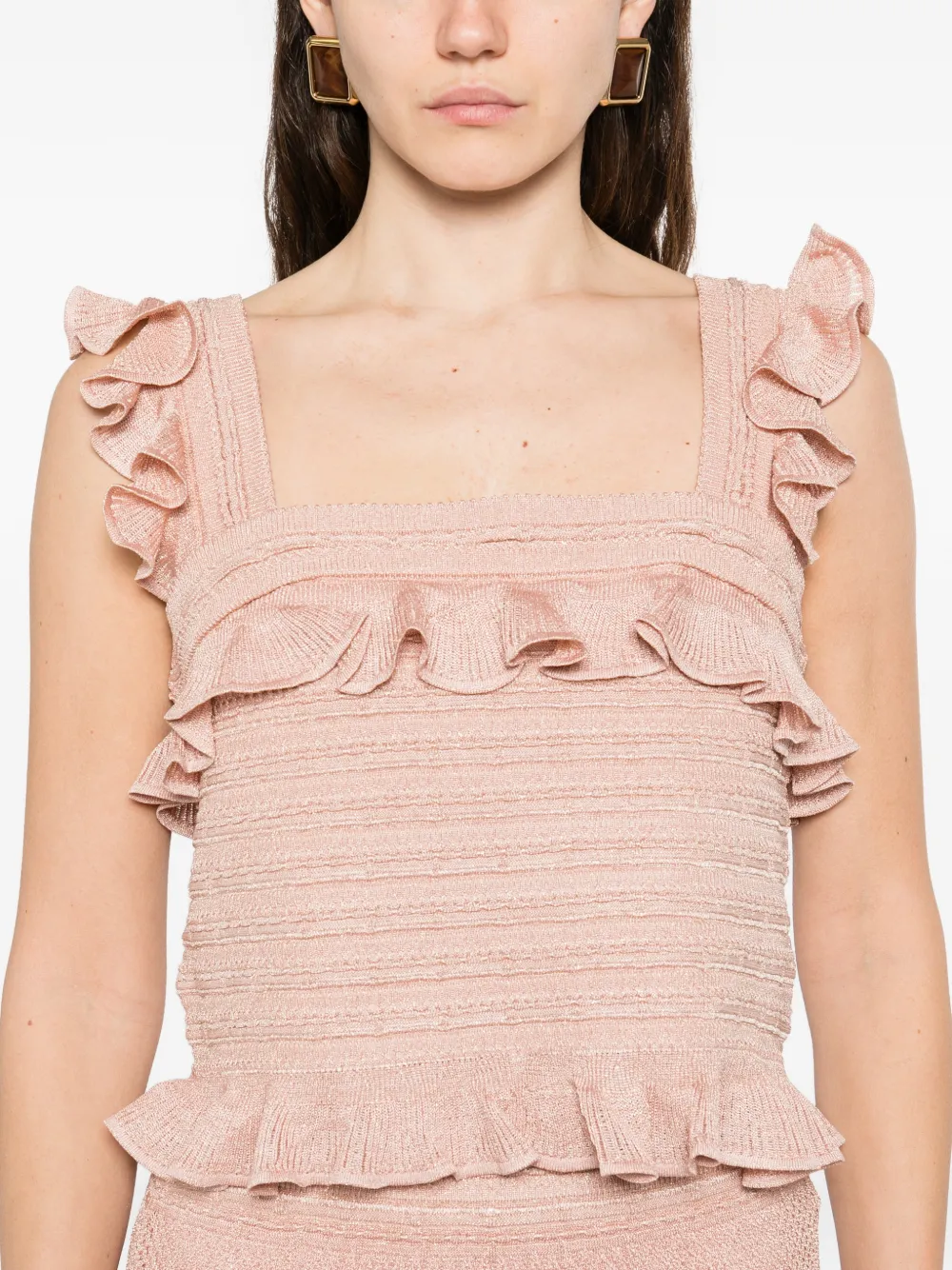 ZIMMERMANN Top met ruches Roze