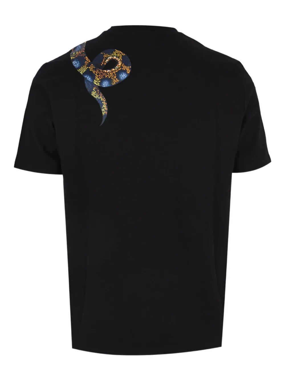 Roberto Cavalli snake printed T-shirt - Zwart