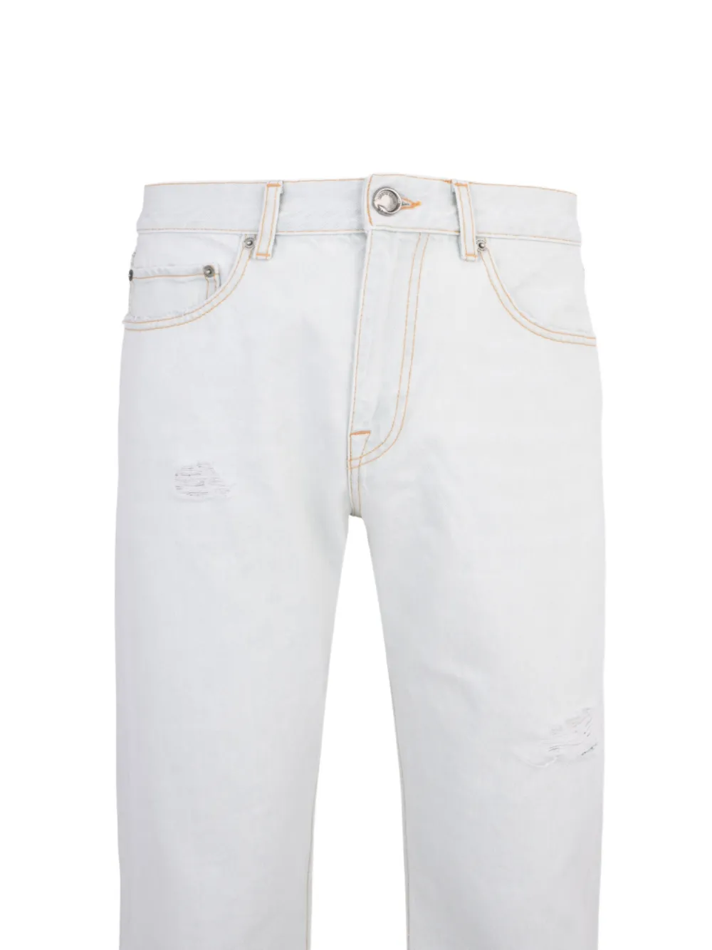 Roberto Cavalli Gerafelde jeans Blauw