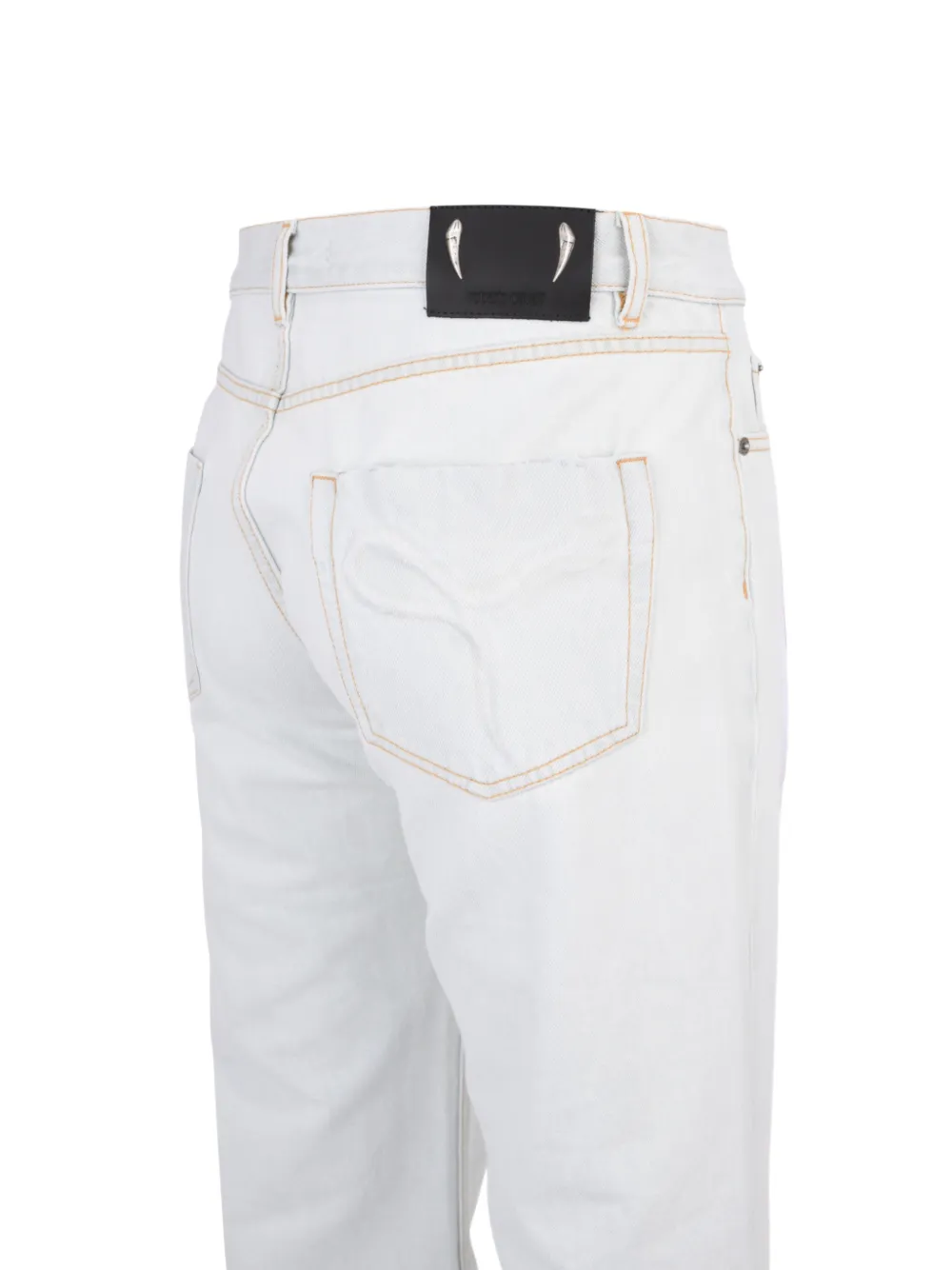 Roberto Cavalli Gerafelde jeans Blauw