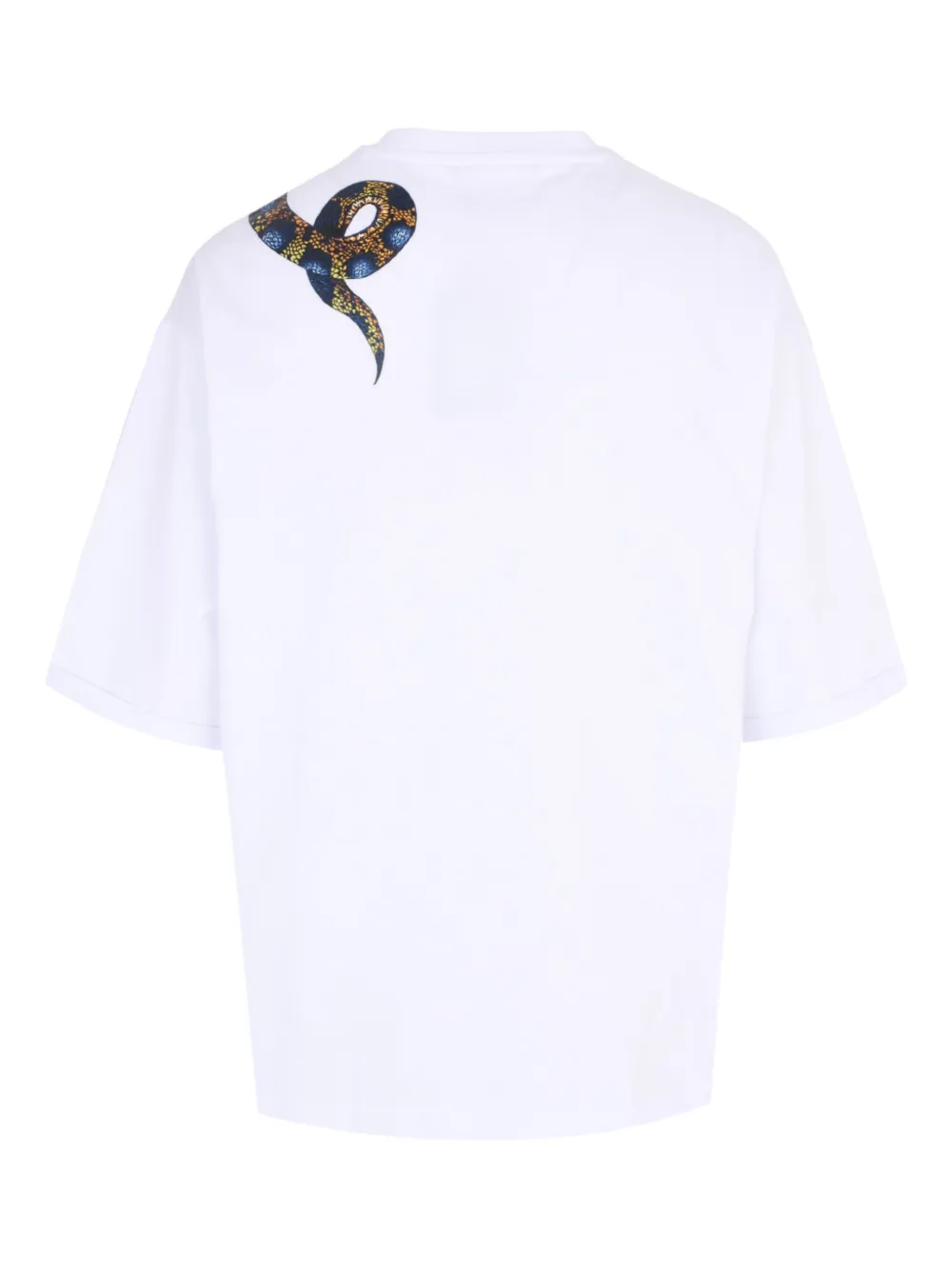 Roberto Cavalli snake-print T-shirt - Wit