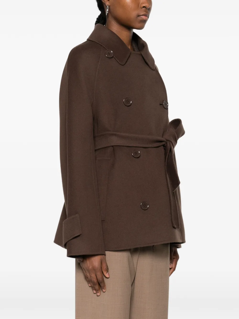  Max Mara Louise Peacoat - Brown 