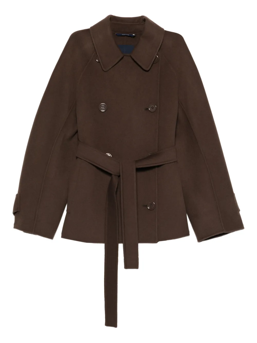 Max Mara Louise Peacoat In Brown