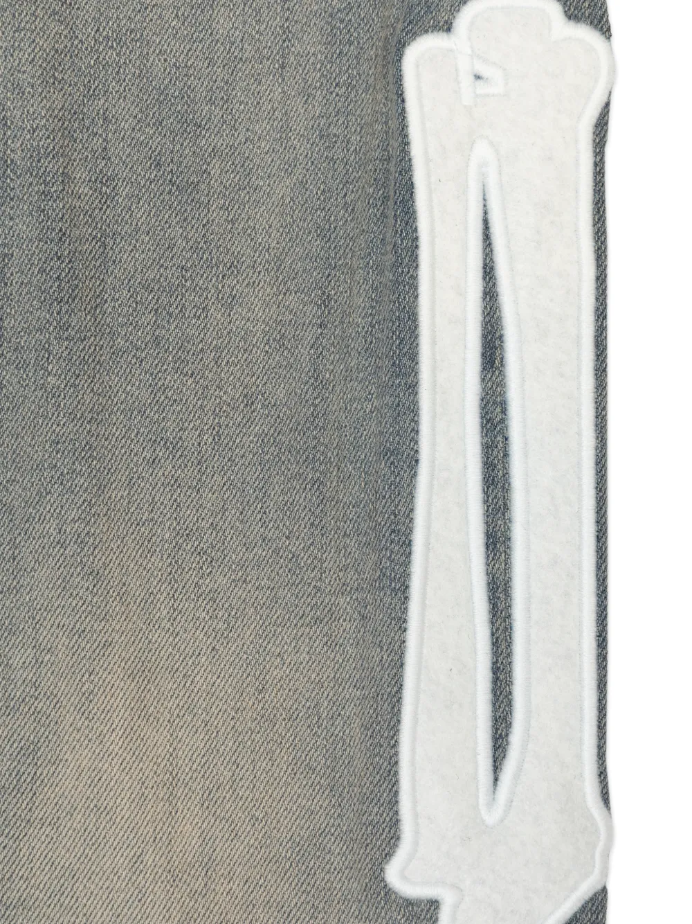AMIRI KIDS Jeans met bot-applicatie Blauw
