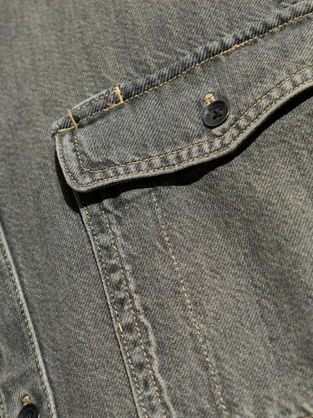 rag & bone Overhemd met opgestikte zak Grijs