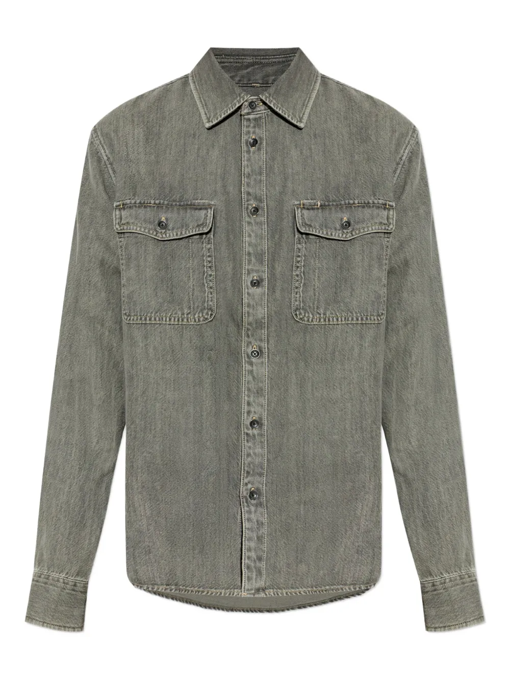 rag & bone patch-pocket shirt | Grey | Image 1