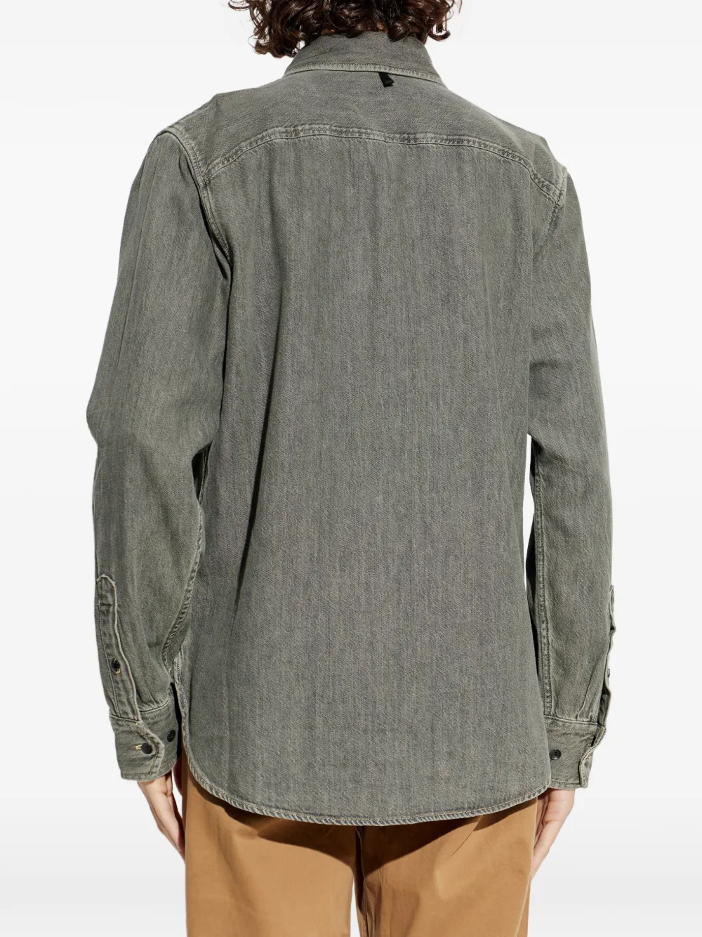 rag & bone Overhemd met opgestikte zak Grijs