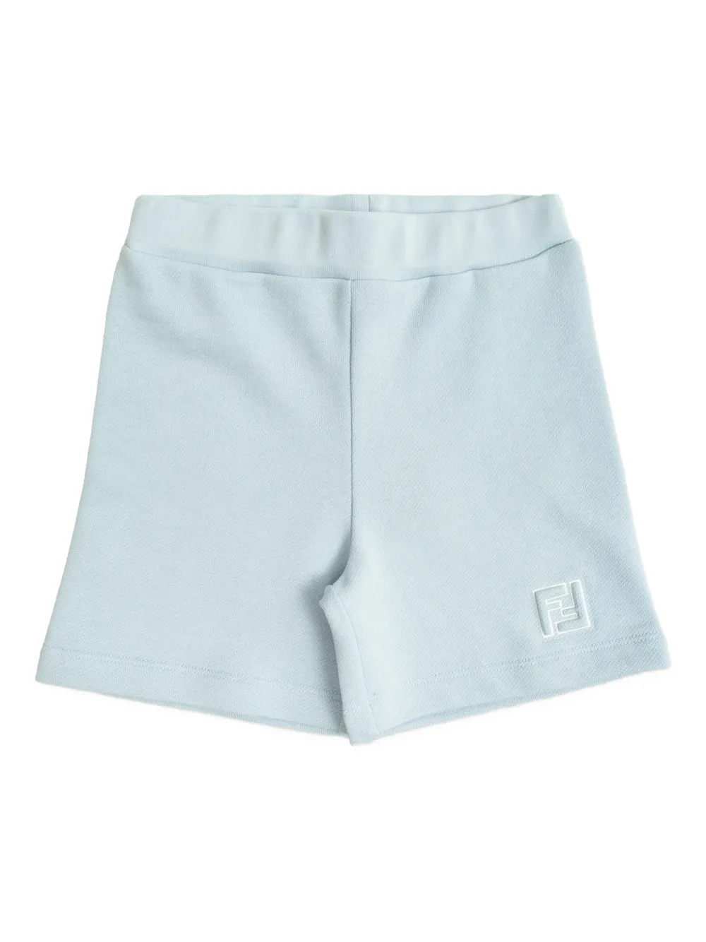 Fendi Kids logo shorts - Blu