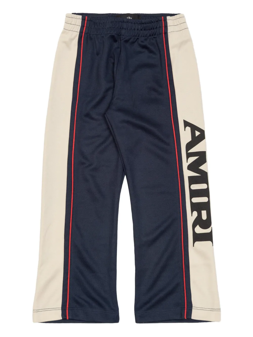 AMIRI KIDS stripe logo track pants - Blu