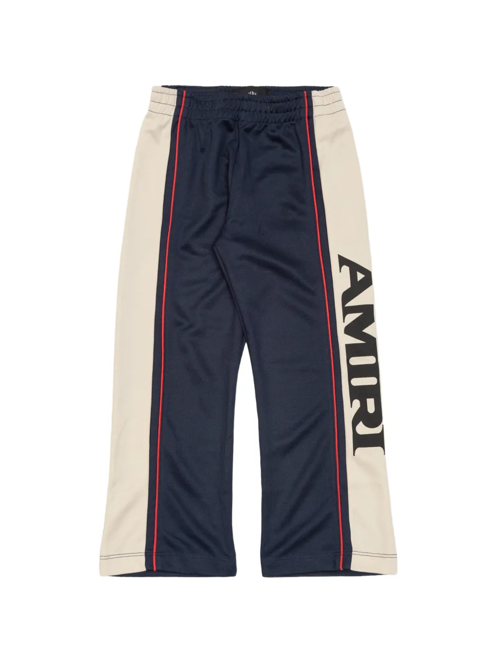 AMIRI KIDS stripe logo track pants - Blu