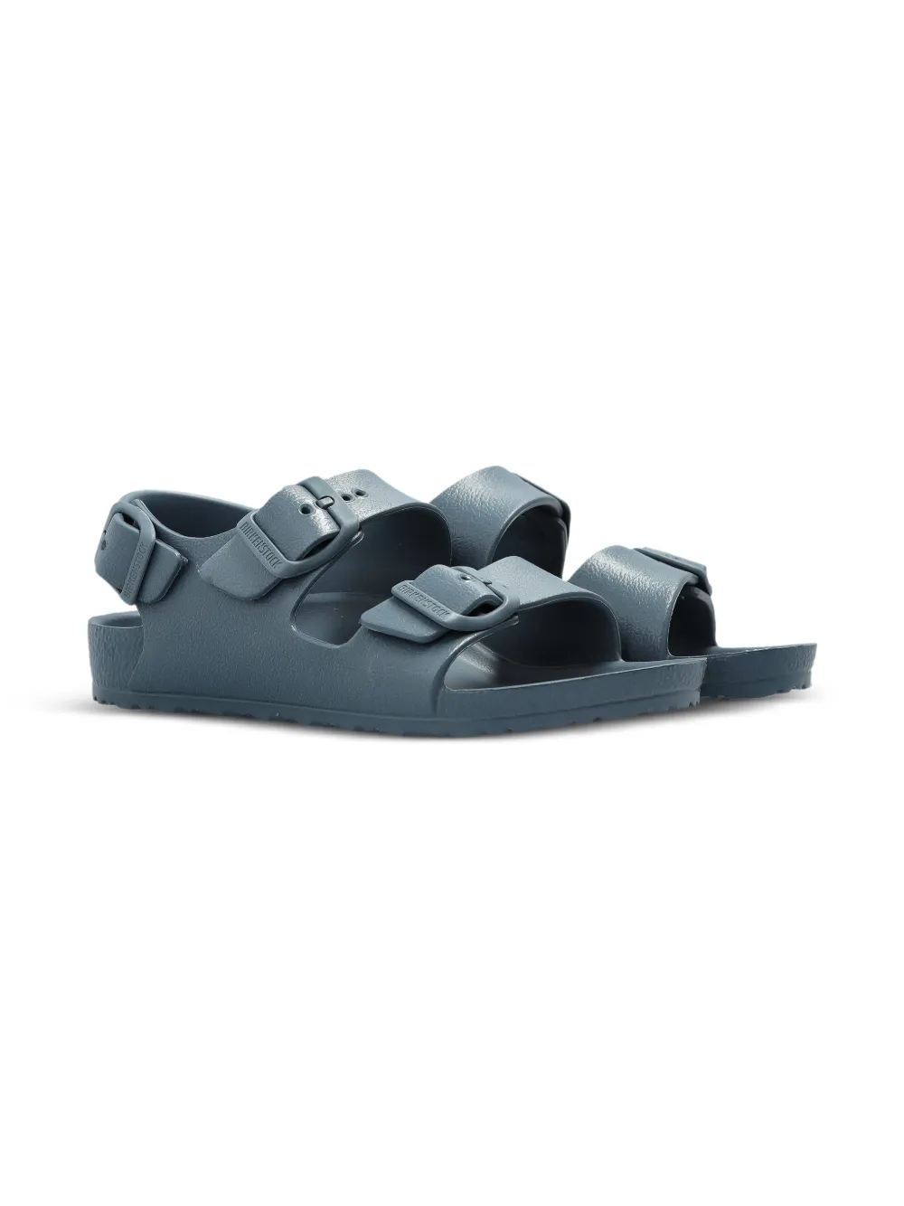 Birkenstock Kids Milano buckle strap sandals Blauw
