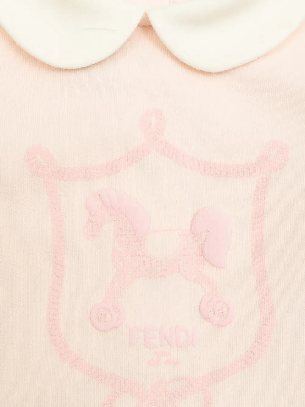 Fendi Kids Romperset met Peter Pan-kraag Roze
