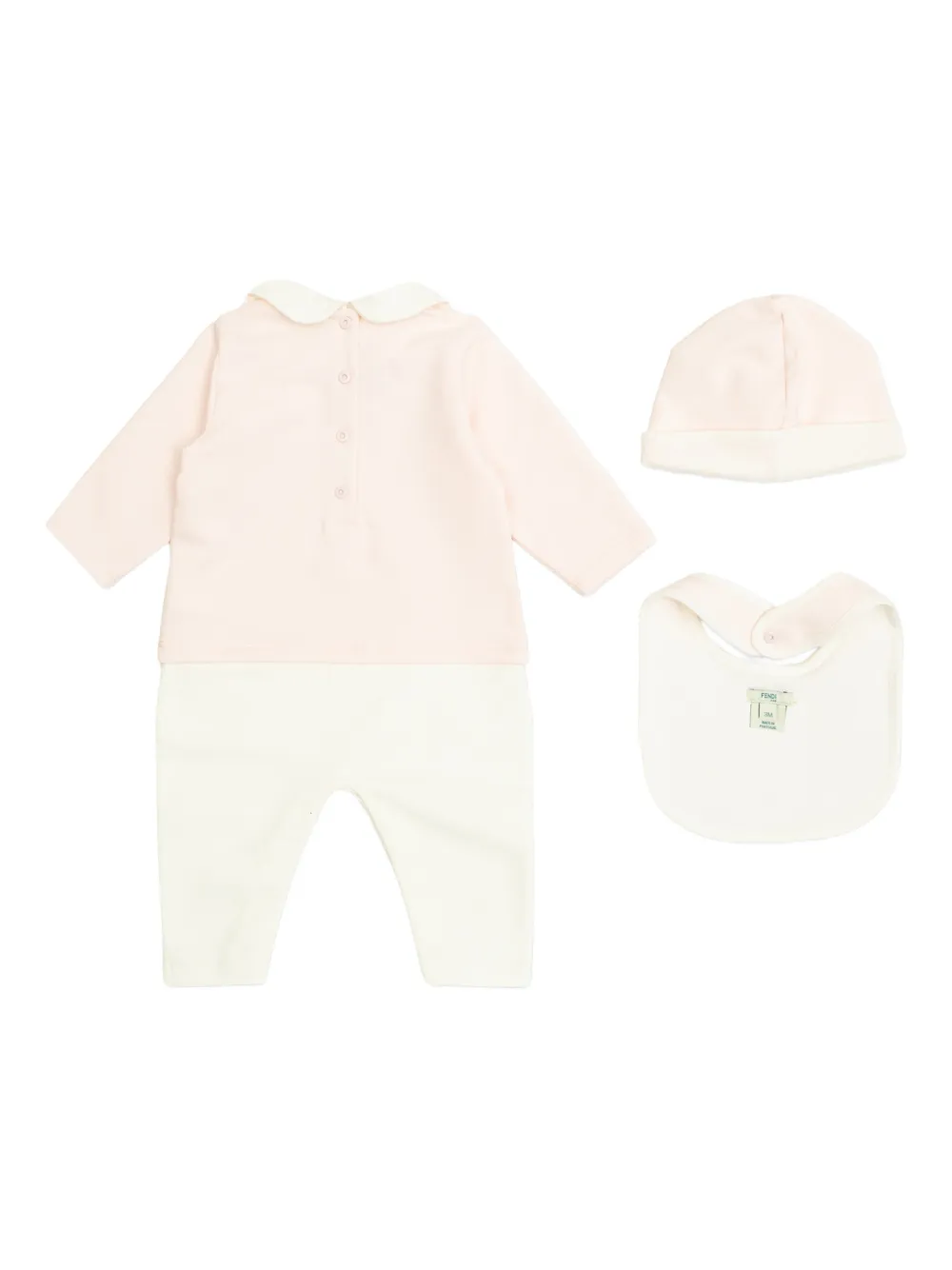 Fendi Kids Romperset met Peter Pan-kraag Roze