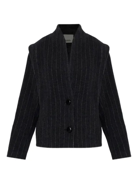 ISABEL MARANT Padded pinstripe coat