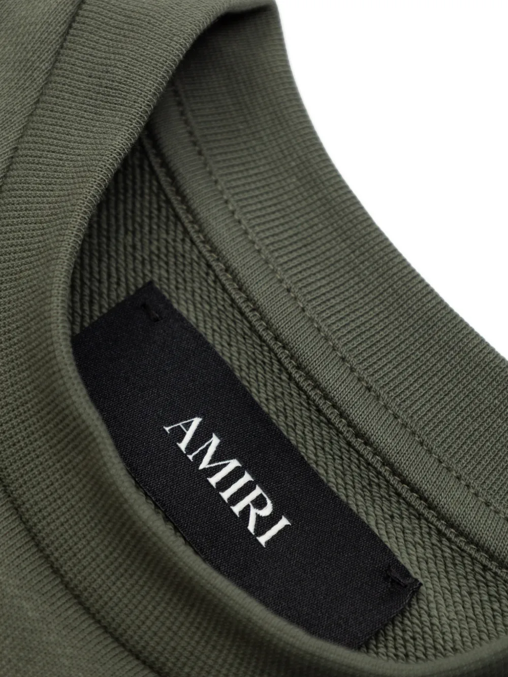 Amiri Kids Tiger-print Sweatshirt - Green 