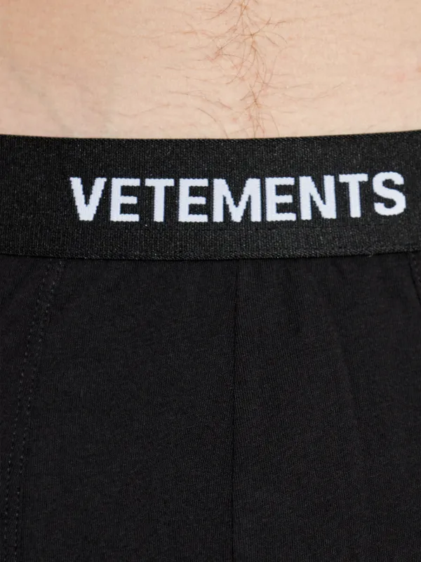 VETEMENTS logo-waistband Boxers | Black | FARFETCH