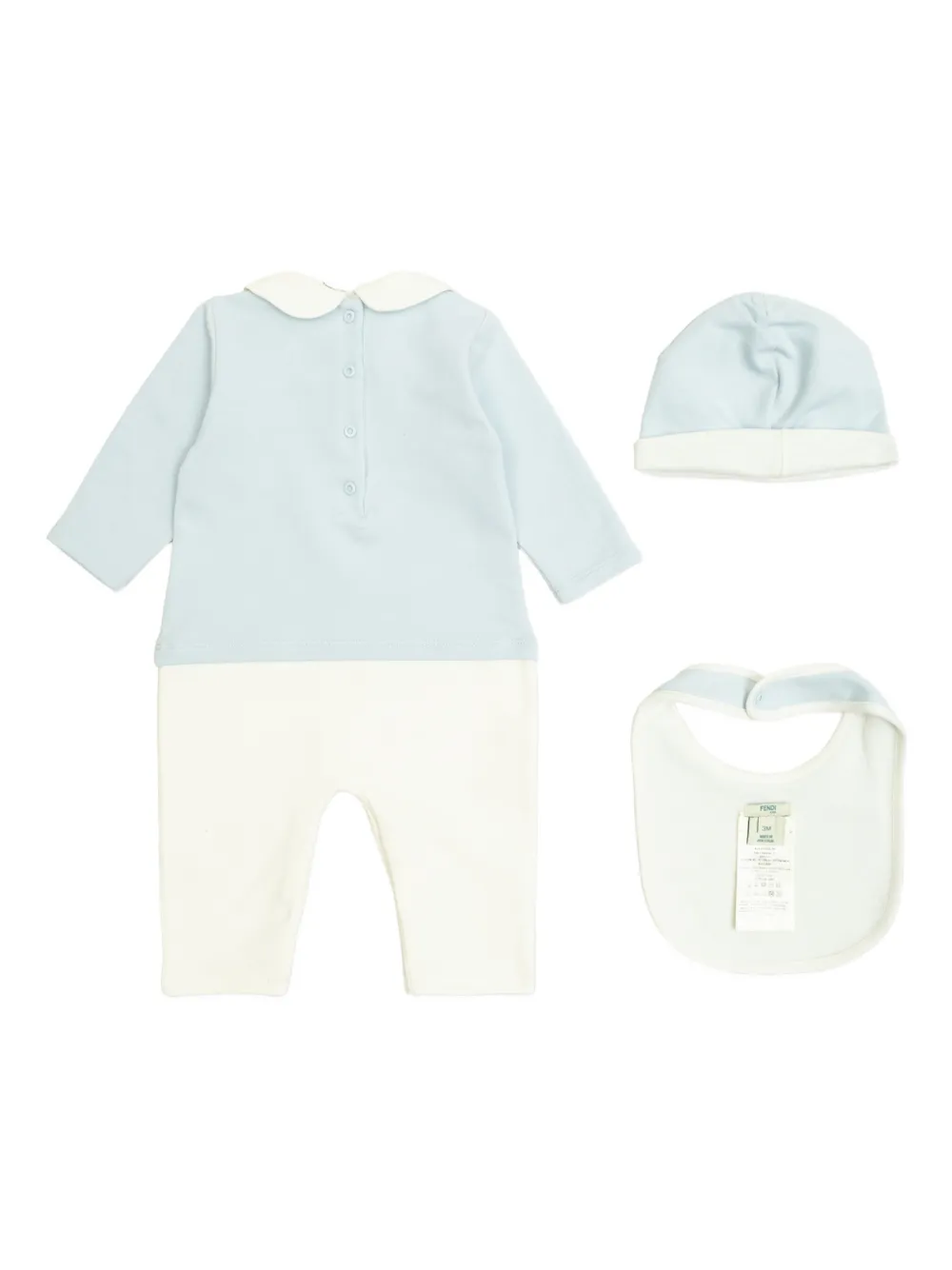 Fendi Kids Conjunto para bebê com gola peter pan | Conjunto para recém-nascido
 | Image 2