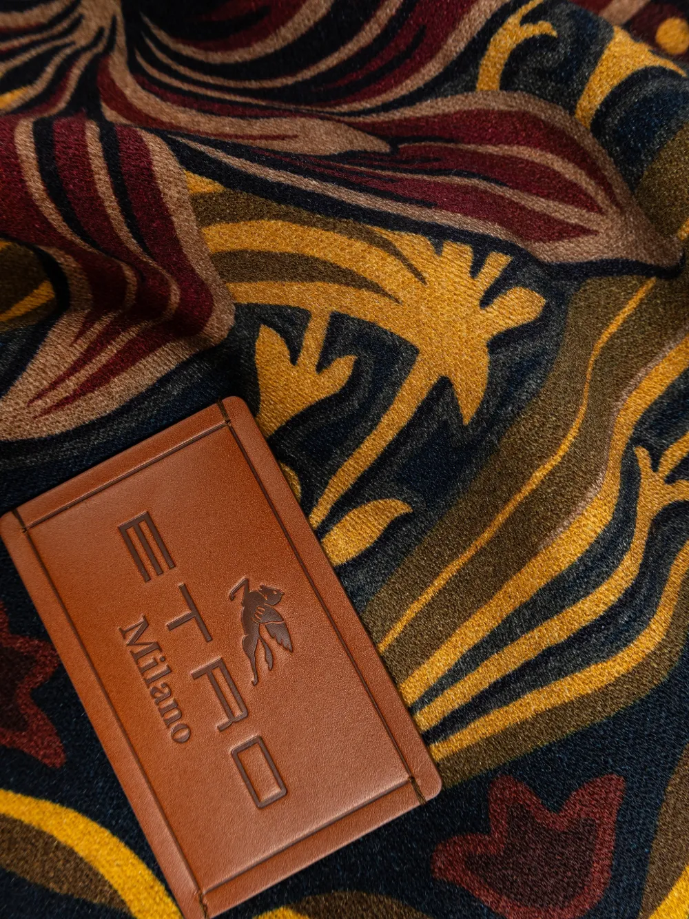 ETRO HOME floral-print blanket - Blauw