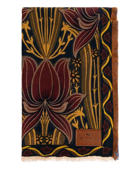 ETRO HOME floral-print blanket 