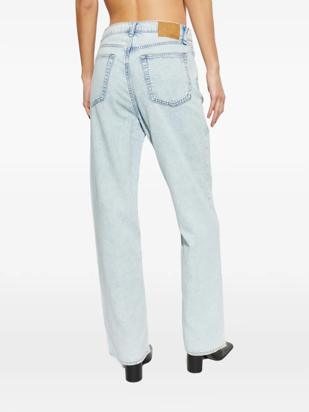 rag & bone Jeans met logopatch Blauw