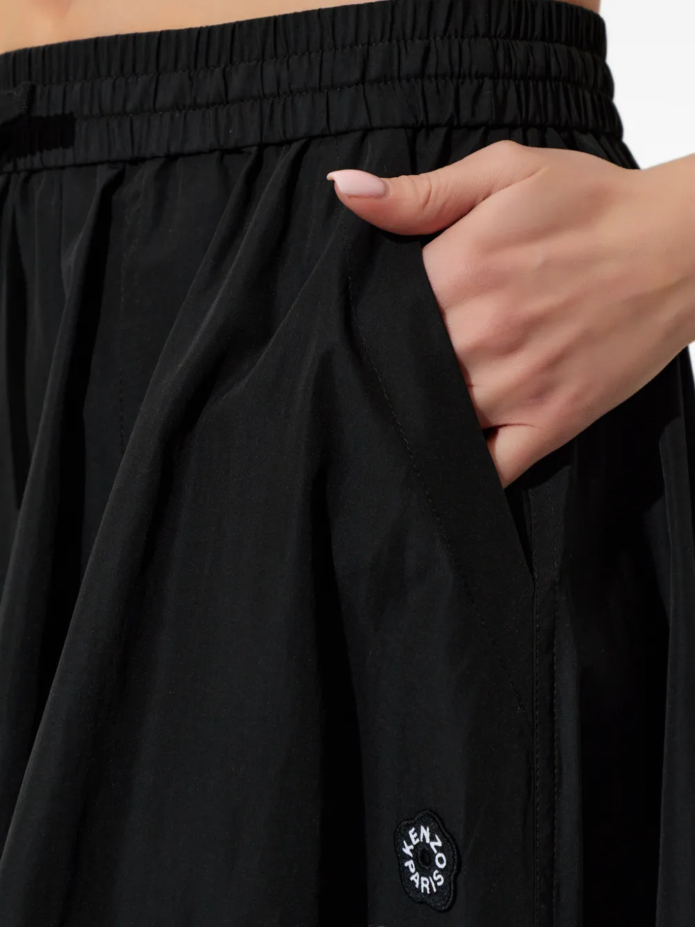 Kenzo Mini-rok met logodetail Zwart