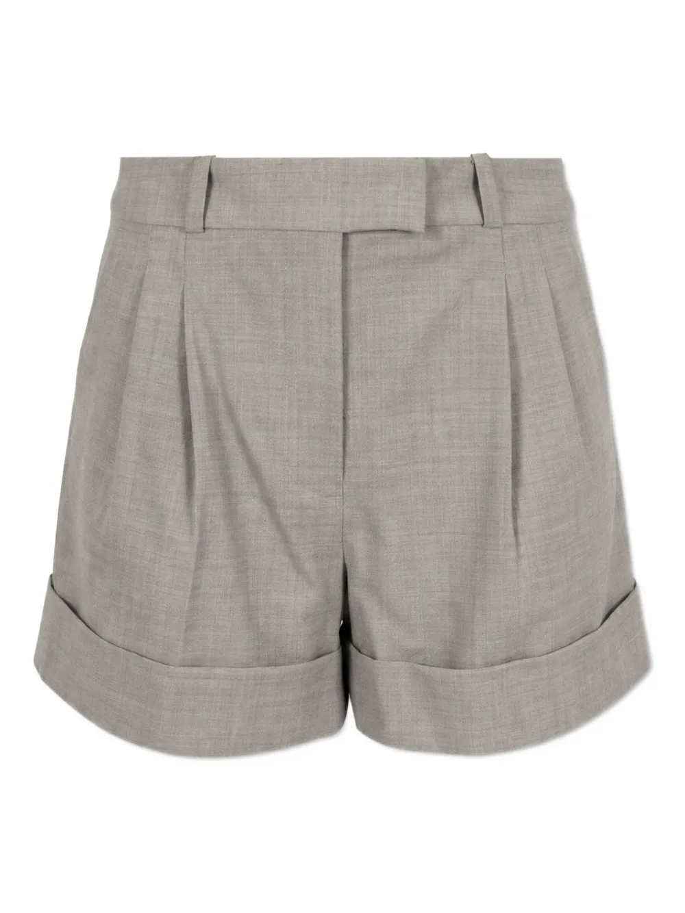 rag & bone Neila pleated cuffed shorts - Grigio