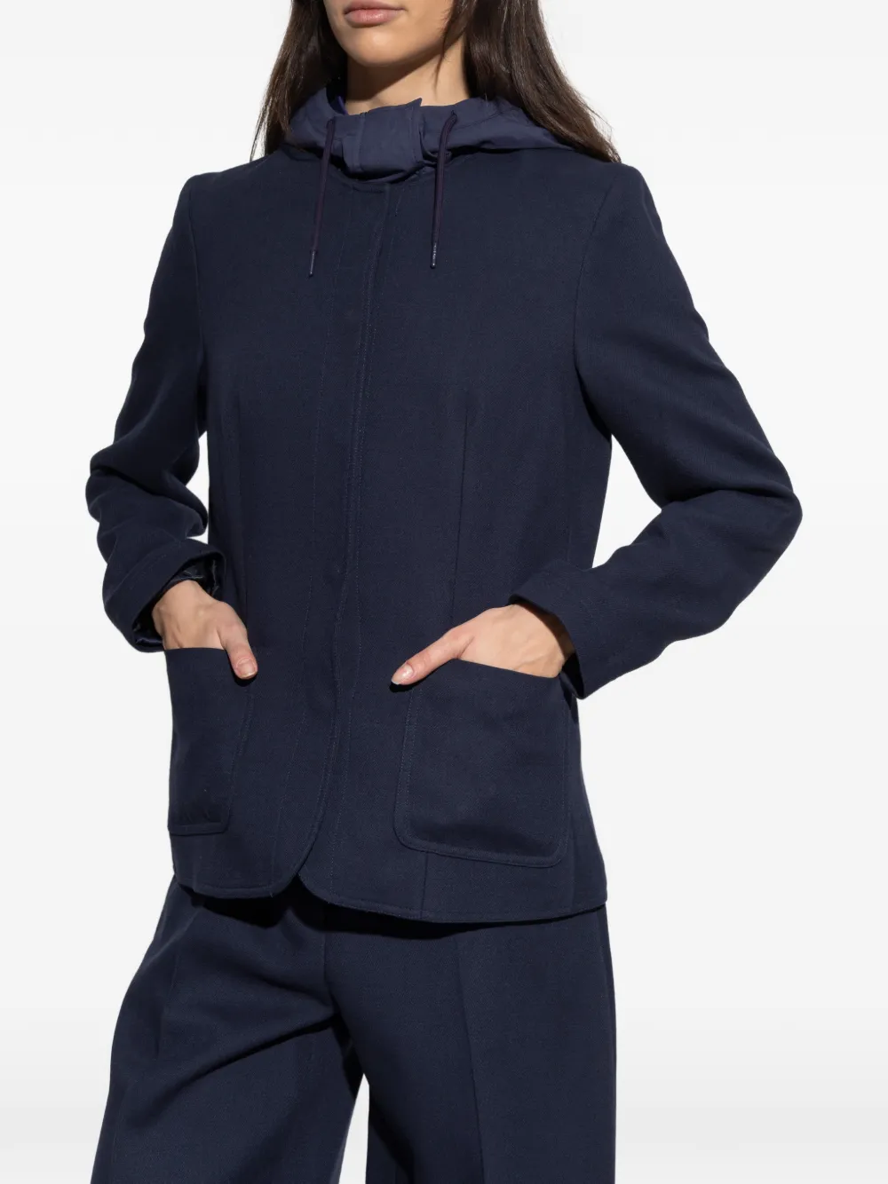  Rag & Bone Hooded Pocket Jacket - Blue 