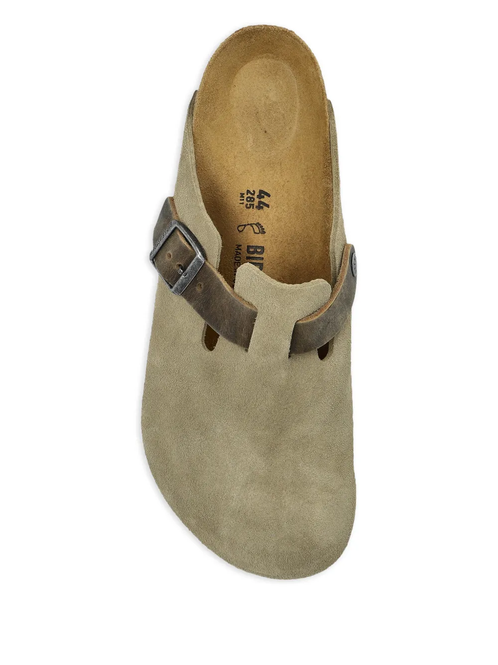 Birkenstock Boston BS suède klompen Groen