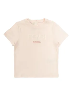 Fendi Kids ロゴ Tシャツ | ピンク | FARFETCH JP